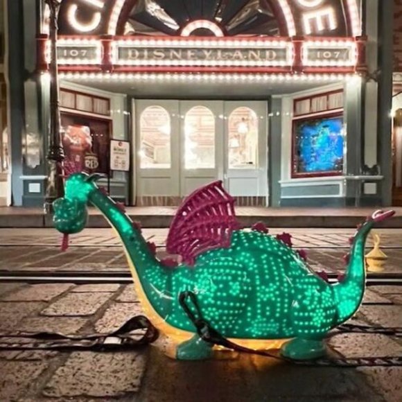 Disney Green and Purple Light-Up Dragon - Picture 2 of 4